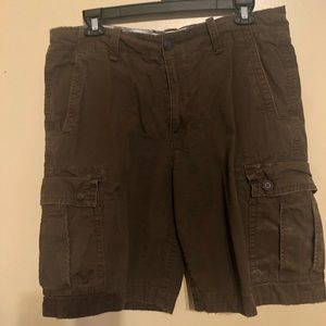 Brown cargo shorts